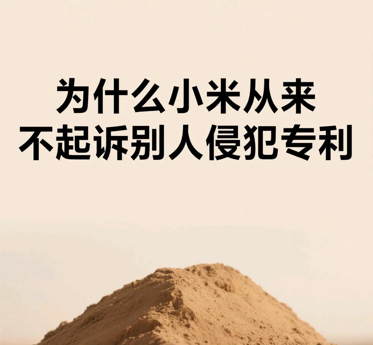 最大气的就是小米公司，印象中从来没有因为别人侵犯他的专利起诉别人。按说小米公司手