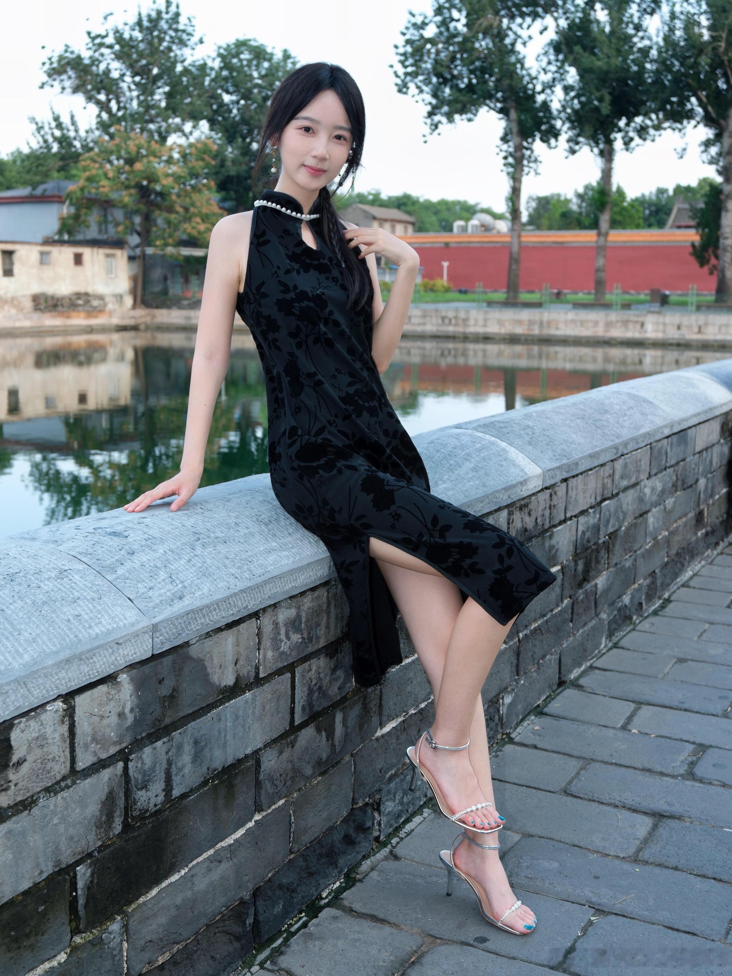 一字带凉高与旗袍的古色古香～​​​