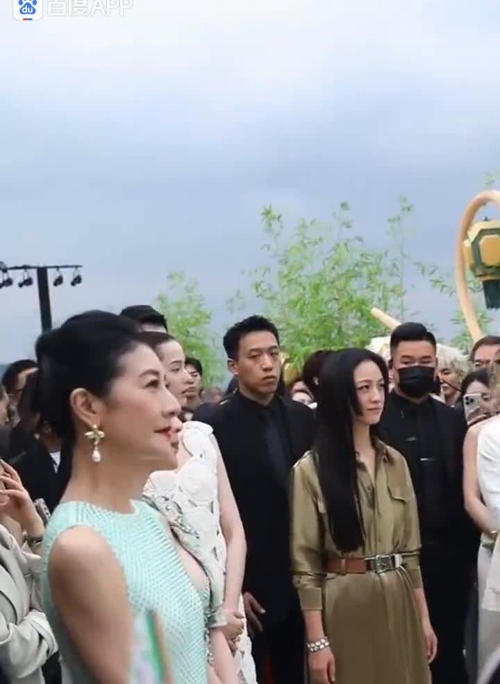 真是隔着屏幕都会替汤唯尴尬的地步。她和刘嘉玲出席同一场活动，刘嘉玲穿着深v长裙，