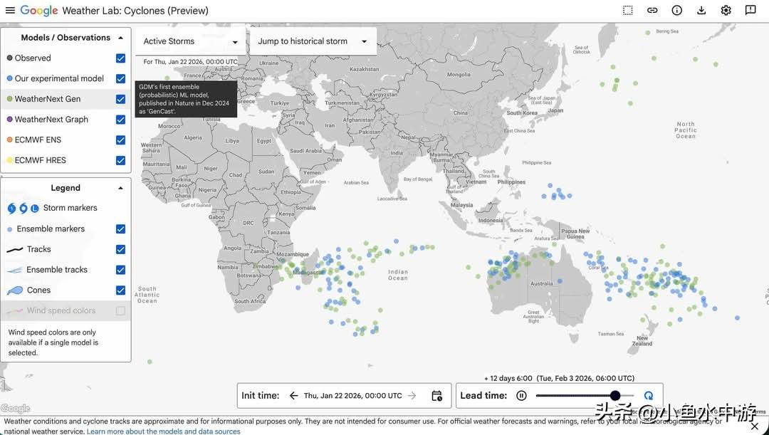 AI开始展现实质价值。以飓风为例，当灾害尚在酝酿时，谷歌（Google）开发的