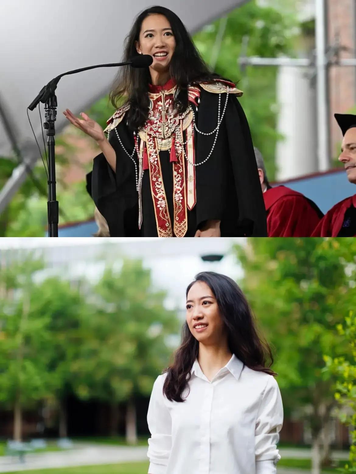 相比于哈佛大学演讲女孩蒋雨融，河南信阳女孩谢欣宇更值得推崇。最近中国青岛女孩