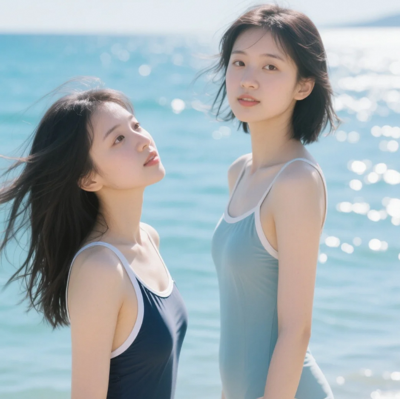 波点与海浪的浪漫协奏：复古泳装视觉盛宴
