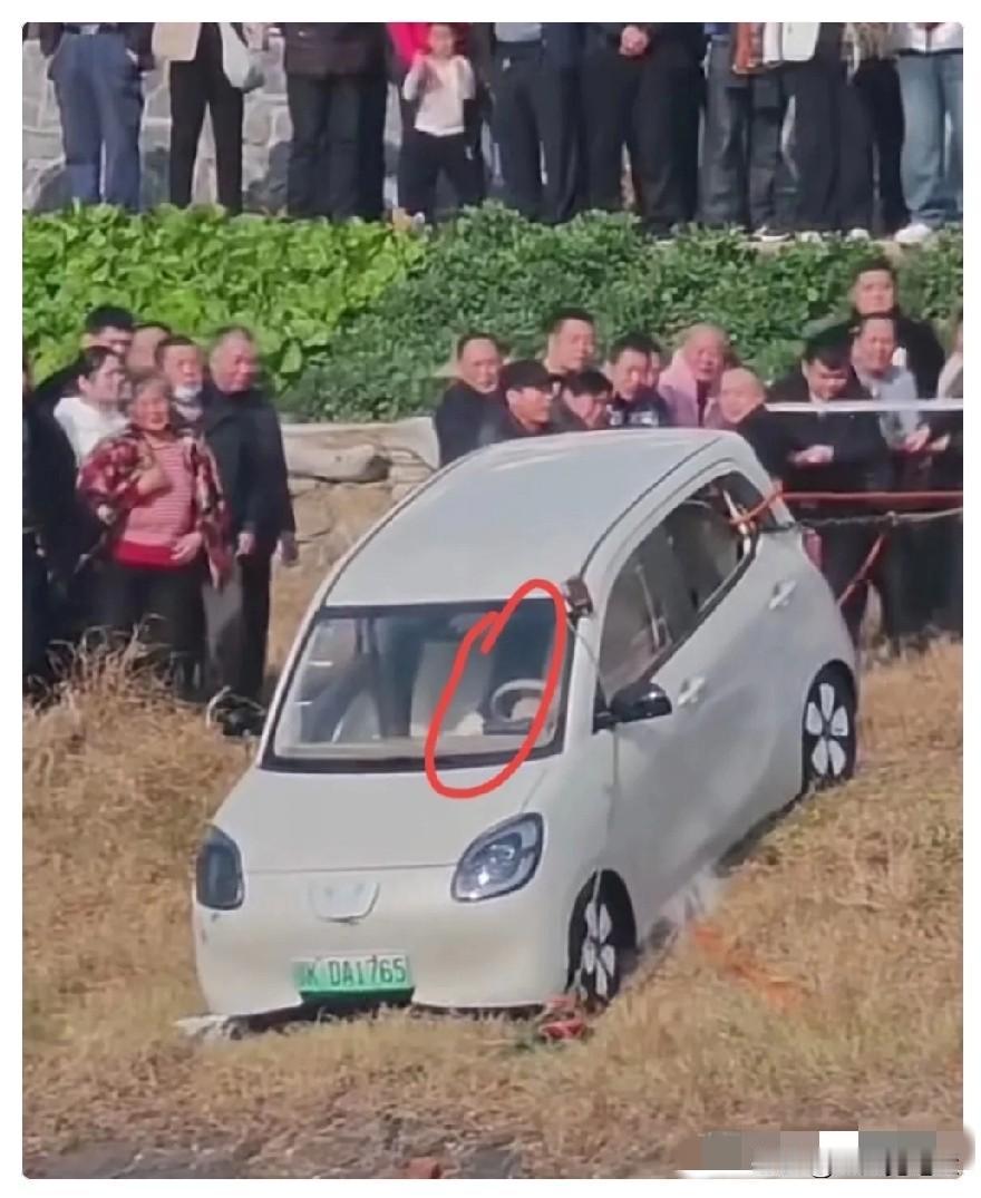 湖北天门女司机坠河这事儿，不知道大家注意到一个细节没有，车辆拖起来的时候，女子并