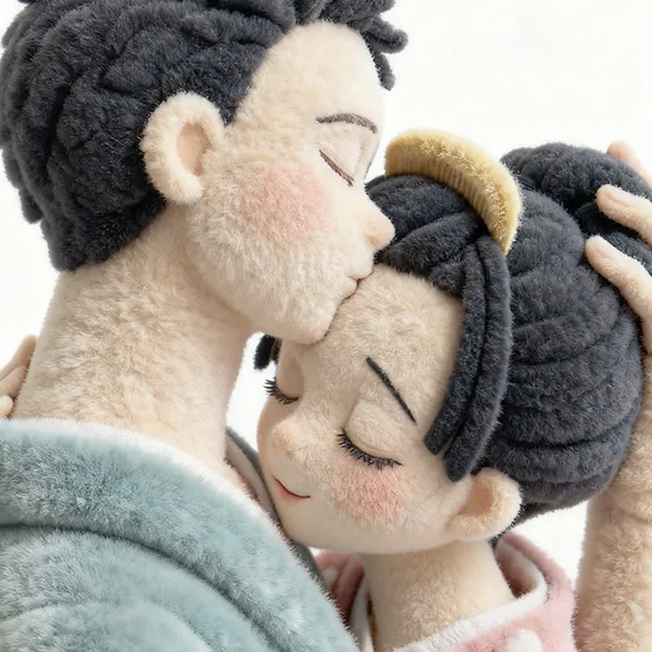 海贼王2025动漫嘉年华次元新星计划毛绒质感的鬼灭之刃头像，上弦猗窝座和童磨