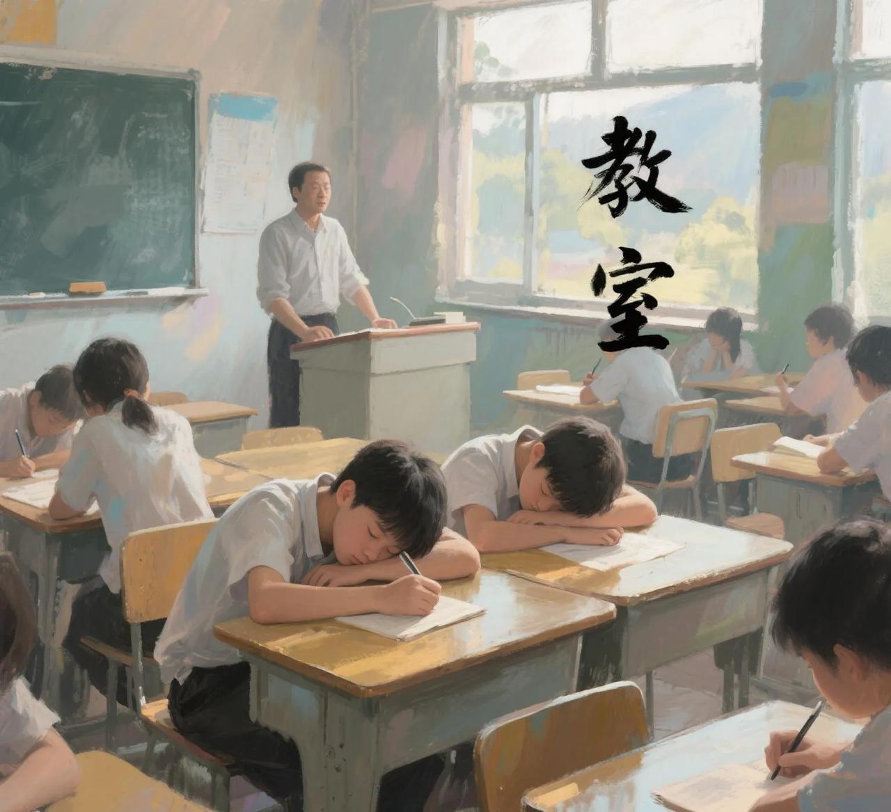 学生上课趴台睡觉，老师该顺其自然还是必须叫醒他？在一次教研活动上，这个问题引发老