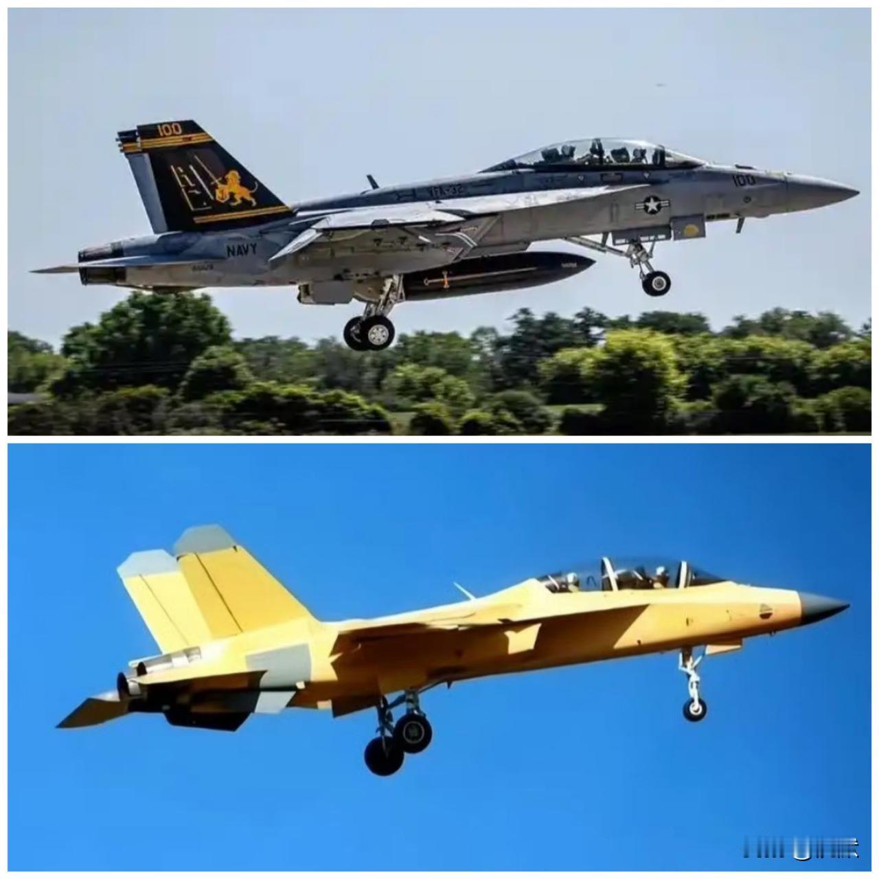 【F18超级大黄蜂——美国海军广泛使用的主力舰载机！】F18大黄蜂是美国继F14