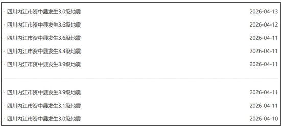 四川内江8天连发23起地震【专家回应内江8天连发23起地震】中国地震台网正式测定