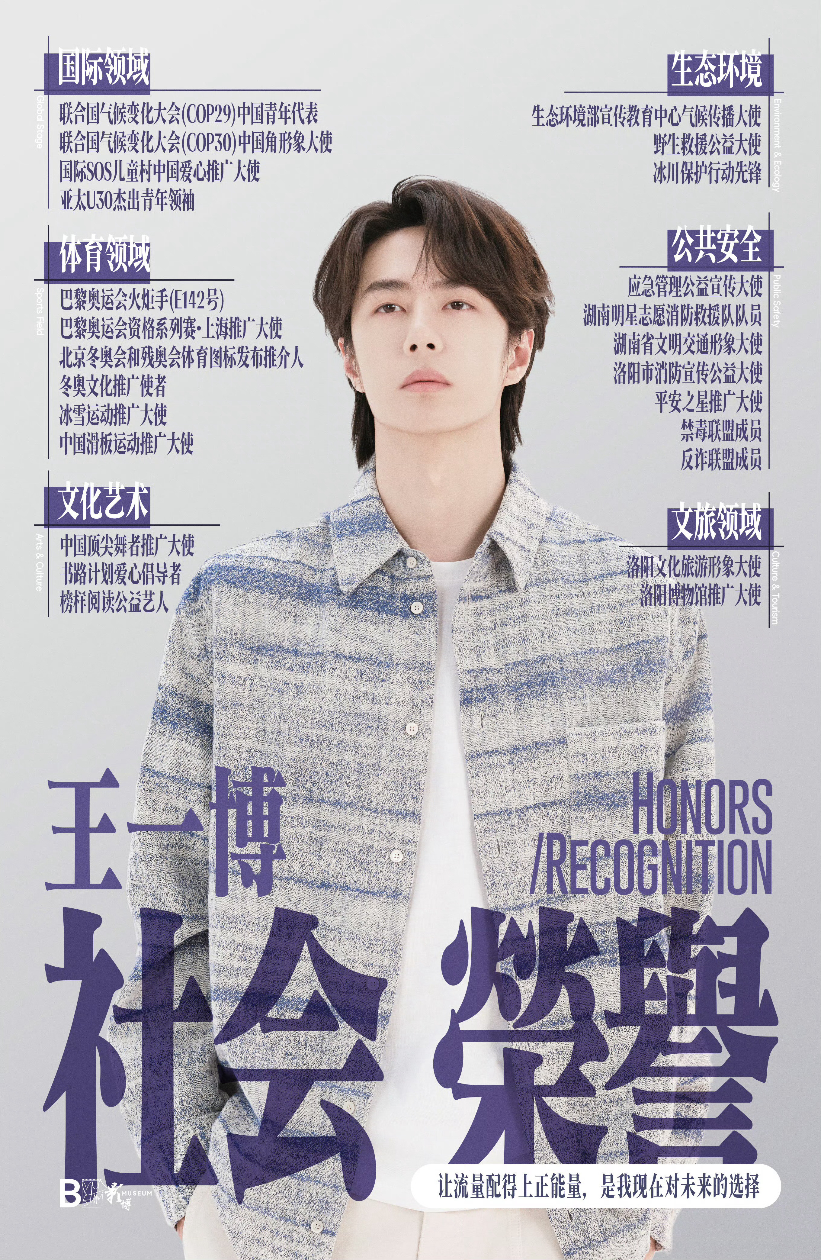 王一博青年演员王一博华表、金鸡双双获提名，时尚杂志五大荣誉满贯加身；登春晚舞台