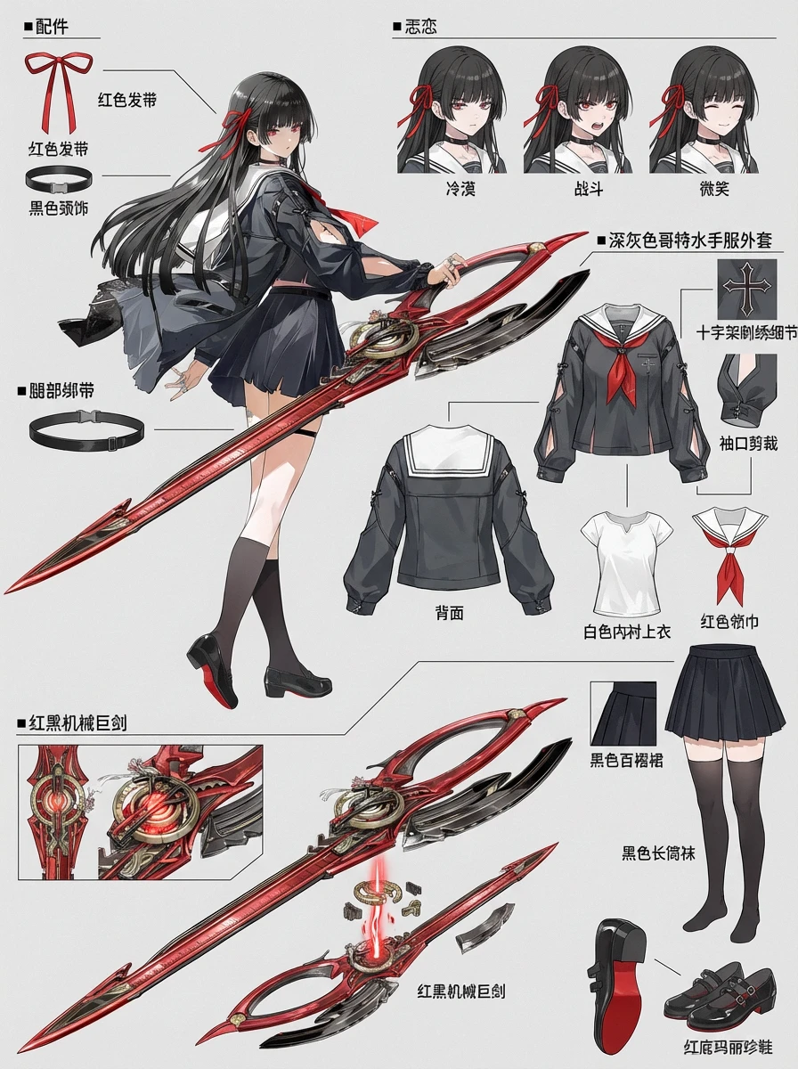 鸣潮｜今日份ootd，像素级拆解（附提示词）