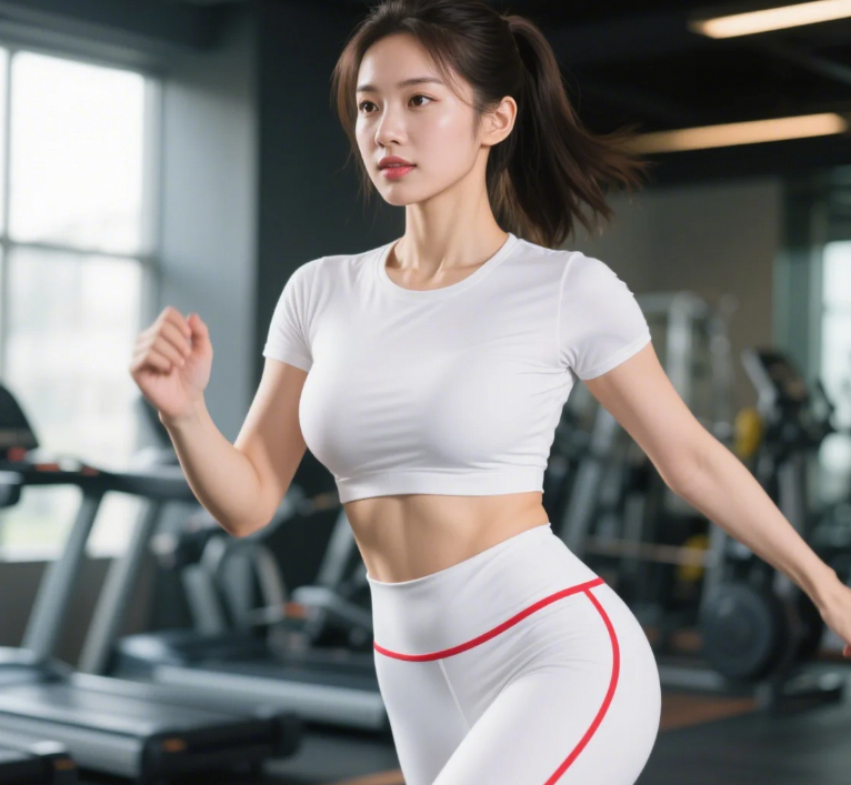 力量训练时的侧颜汗水都变得性感起来