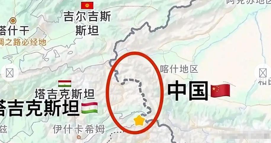 中国和塔吉克斯坦之间没啥深仇大恨，这话一点没错。但奇怪的是，翻开旧地图，你会发现