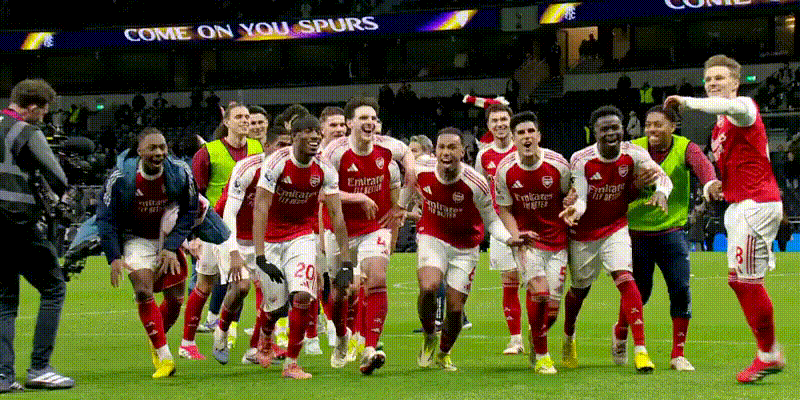 枪迷们，开工大吉热刺1比4阿森纳英超联赛阿森纳