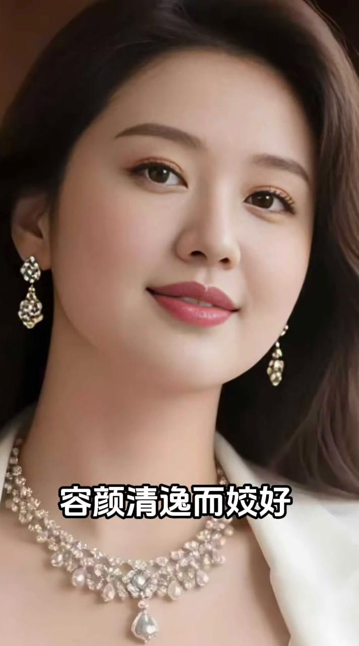 东方有此姝，容颜清逸而姣好，气质柔和娴静，却从骨子里散发出天然的甜美。她唇角微扬