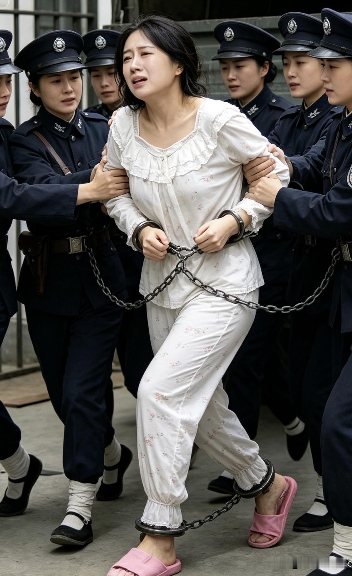 红杏出墙毁平生，冰冷脚镣相伴，往后唯有泪眼相伴。越界情劫