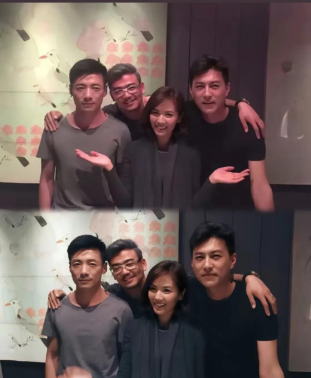 这几位大佬合影，看得出来非常开心