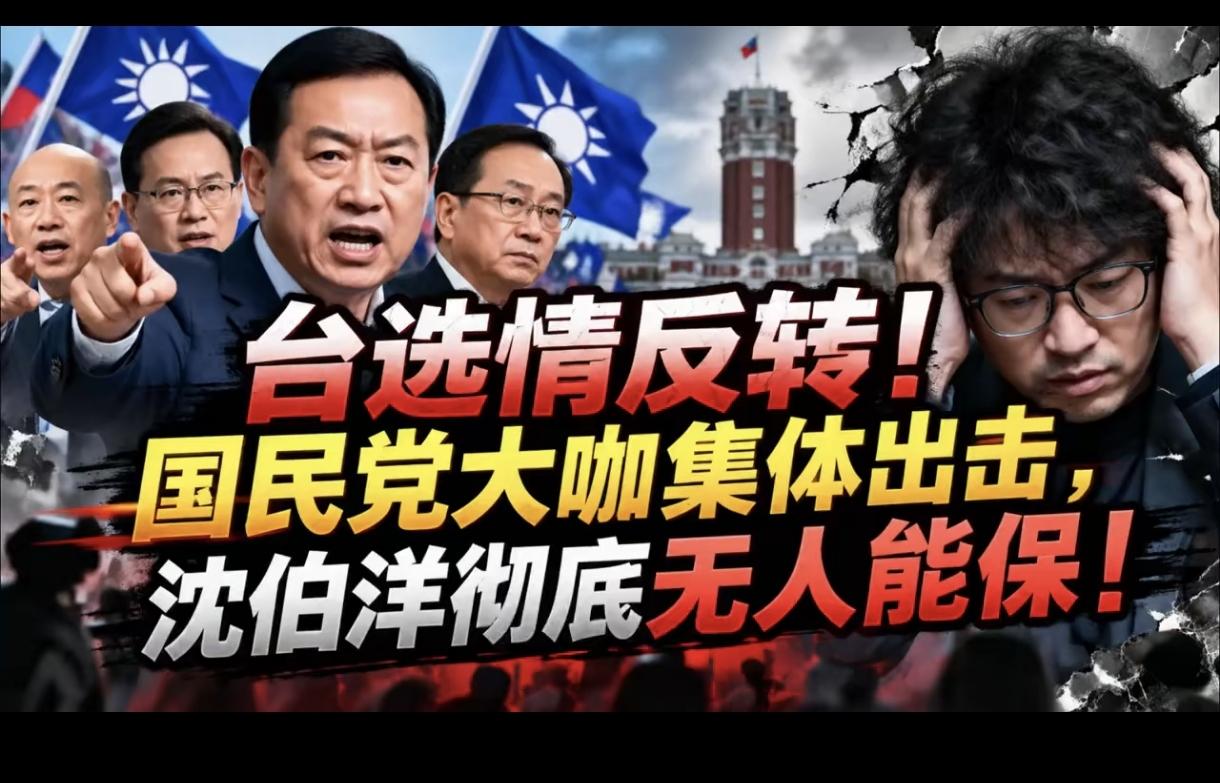 大快人心！绿营王牌遭到围剿，“沈伯洋”连夜撤案震动政坛！国民党大咖集体出手，