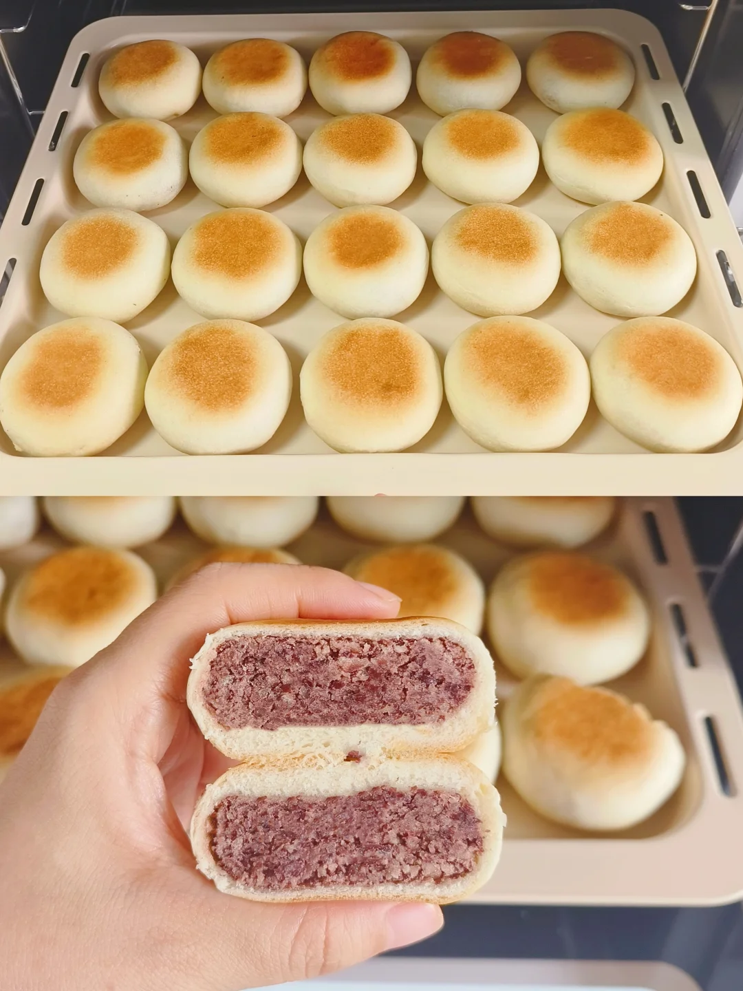 无需炒馅的软皮红豆饼