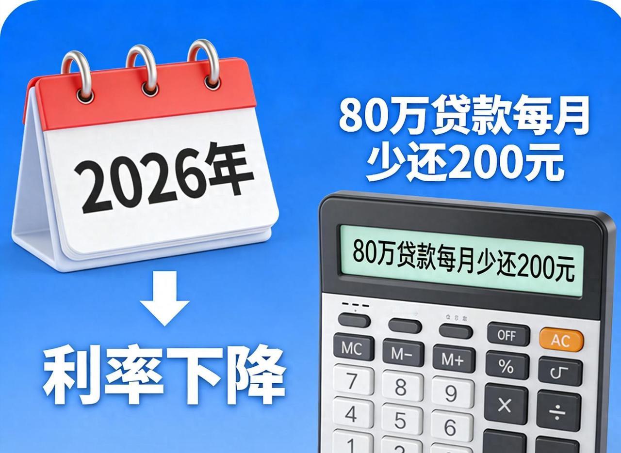 元旦给房贷族发红包了！商贷公积金都降息，月供能少200多，不用跑银行自动减！