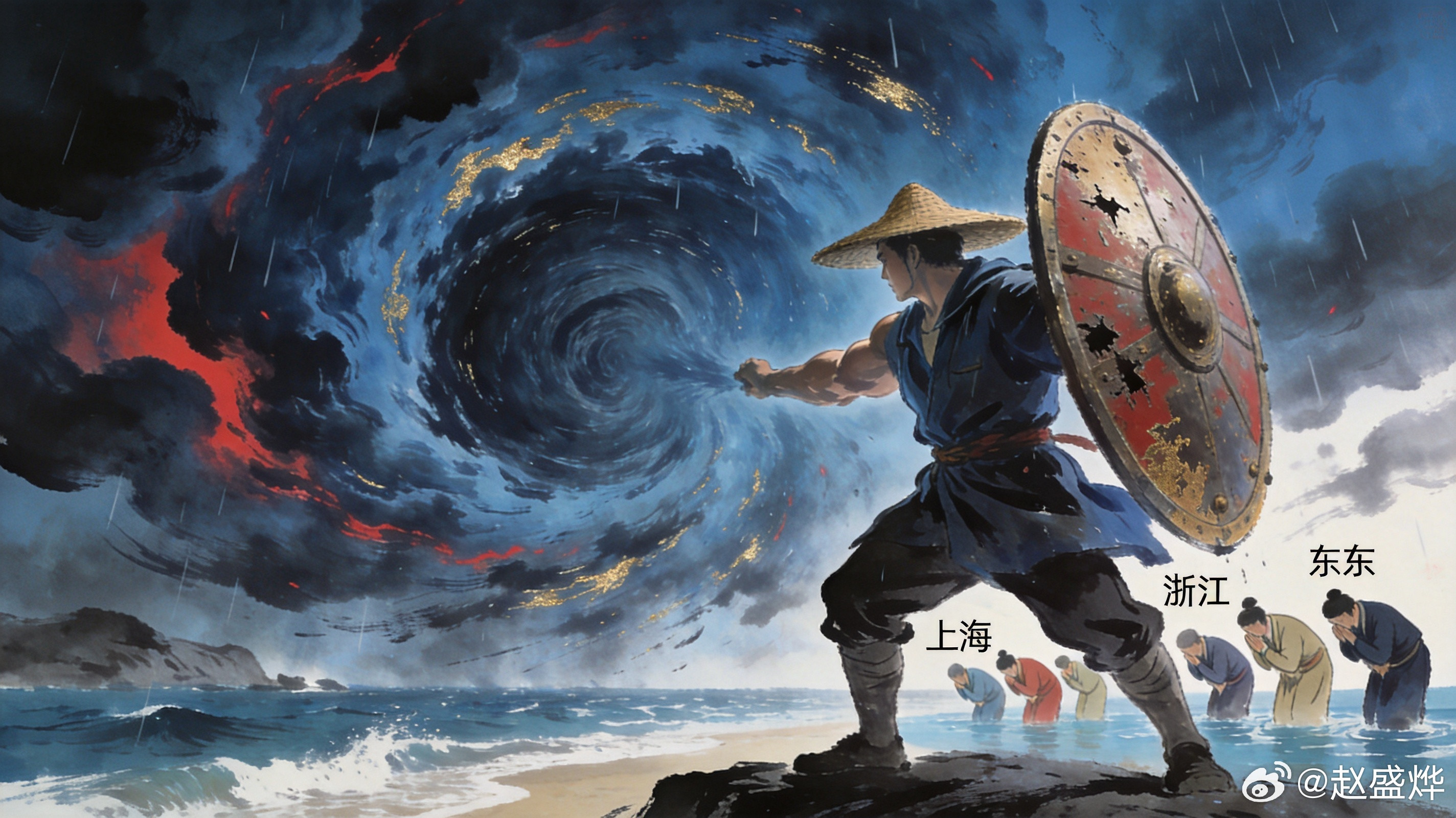 台风老地方登陆，广东扛下所有，其他省份该说声谢谢这几天，大家都在盯着那个红霞。红