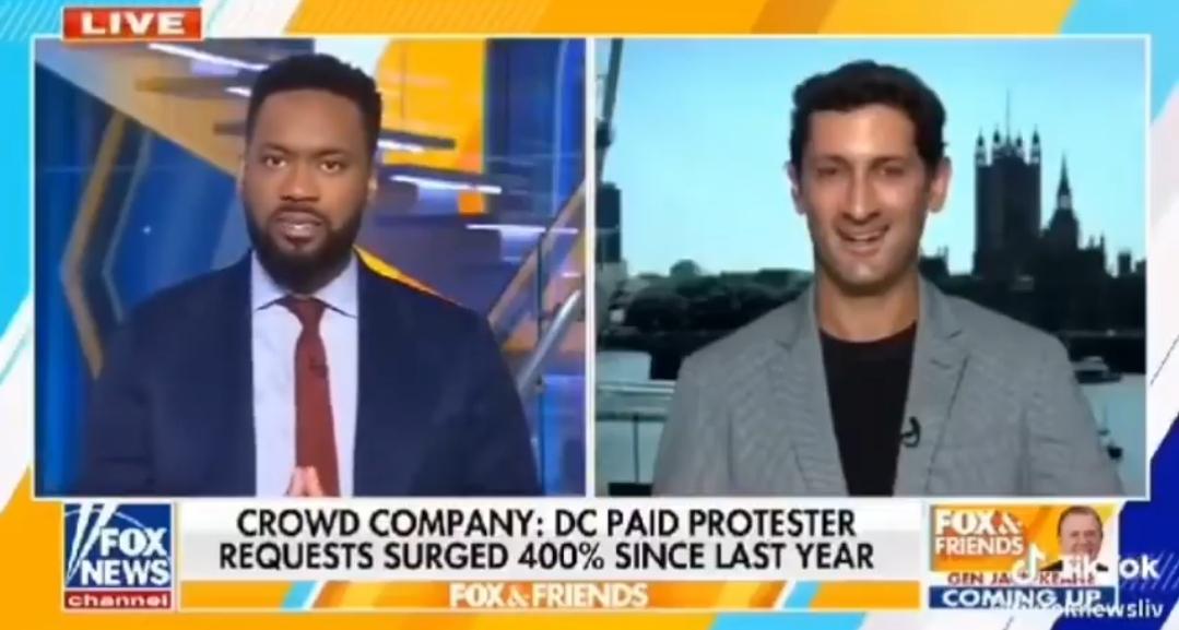 他们现在连掩饰都不掩饰了。民主党全国委员会（DNC）付费抗议者申请激增400