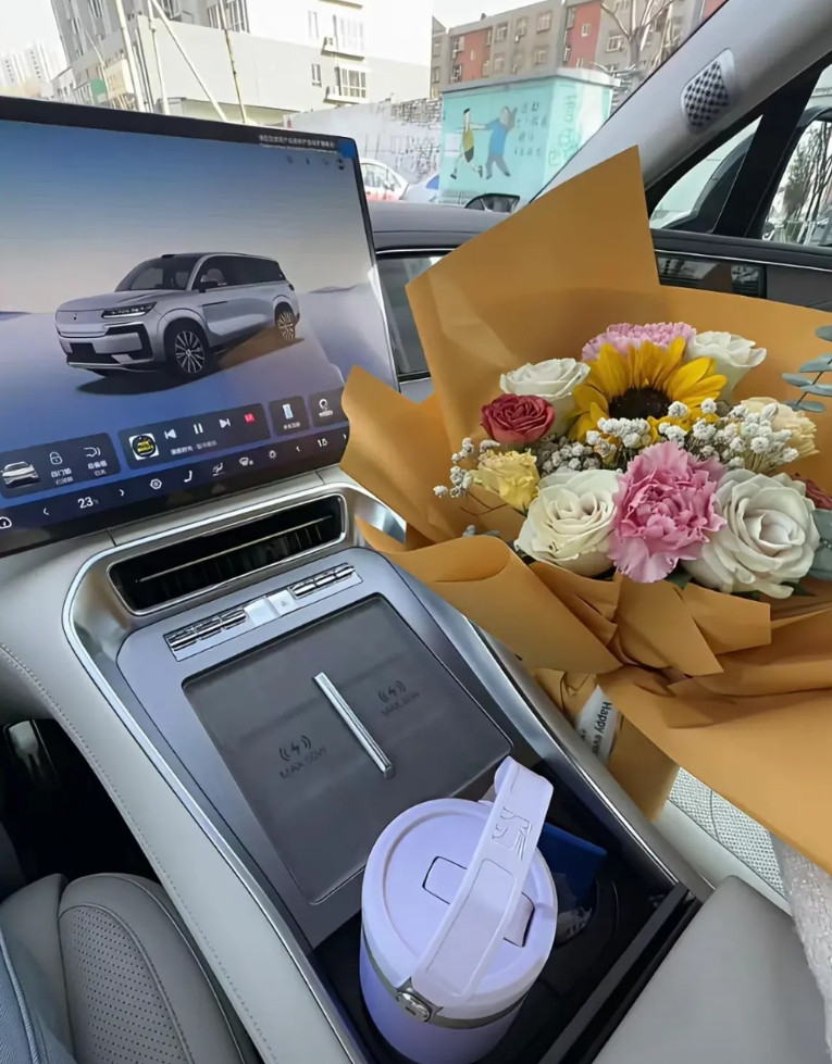 美女就提了辆腾势N9，评论区下面的水军就各种阴阳怪气，什么3t车毛病很多，我记得