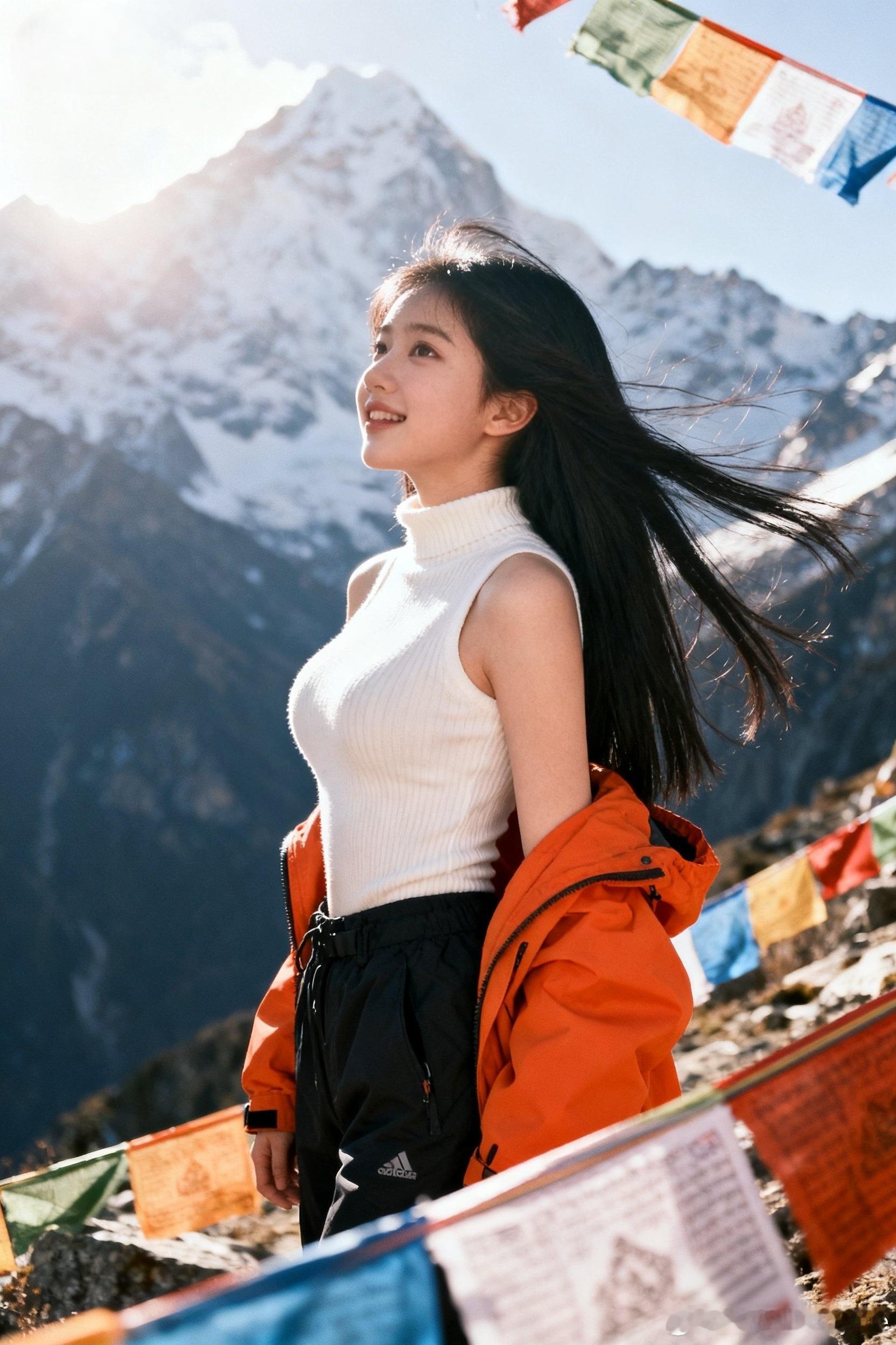 雪山下的少女一点都不冷，说的就是我！库存的图片，让我回忆起了很多往事！行摄漫记聂