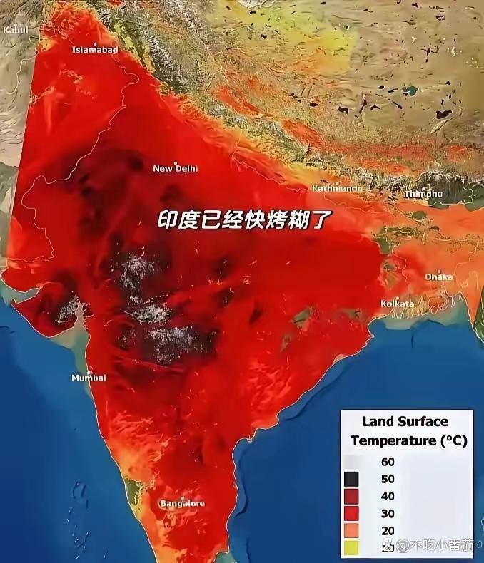 最近印度热到快扛不住了！气温直冲48-50℃，结果你猜他们干啥？既不修电网、也不