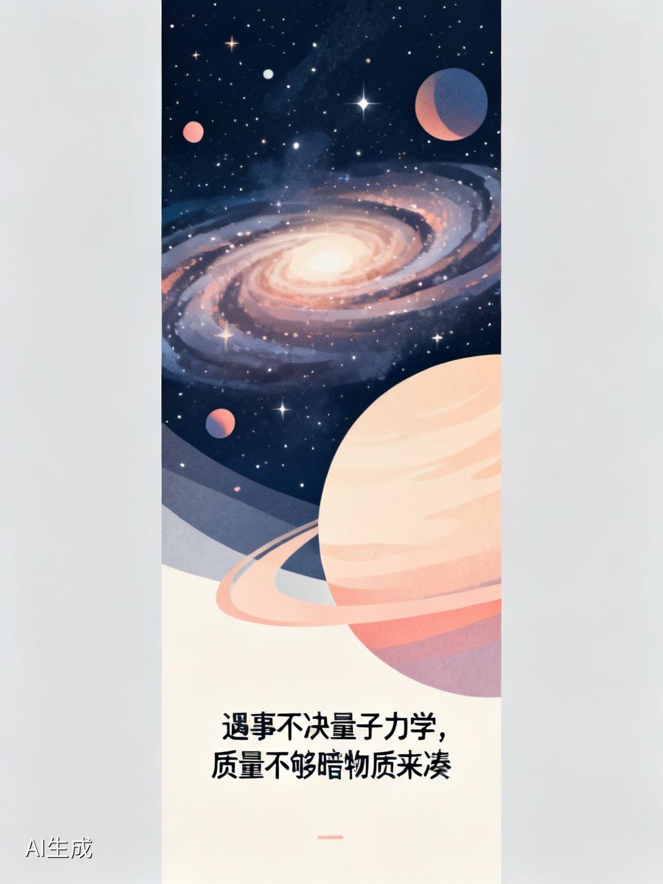 物理学界有句顺口溜，挺有意思的，分享给大家：遇事不决量子力学，质量不够暗物质来凑