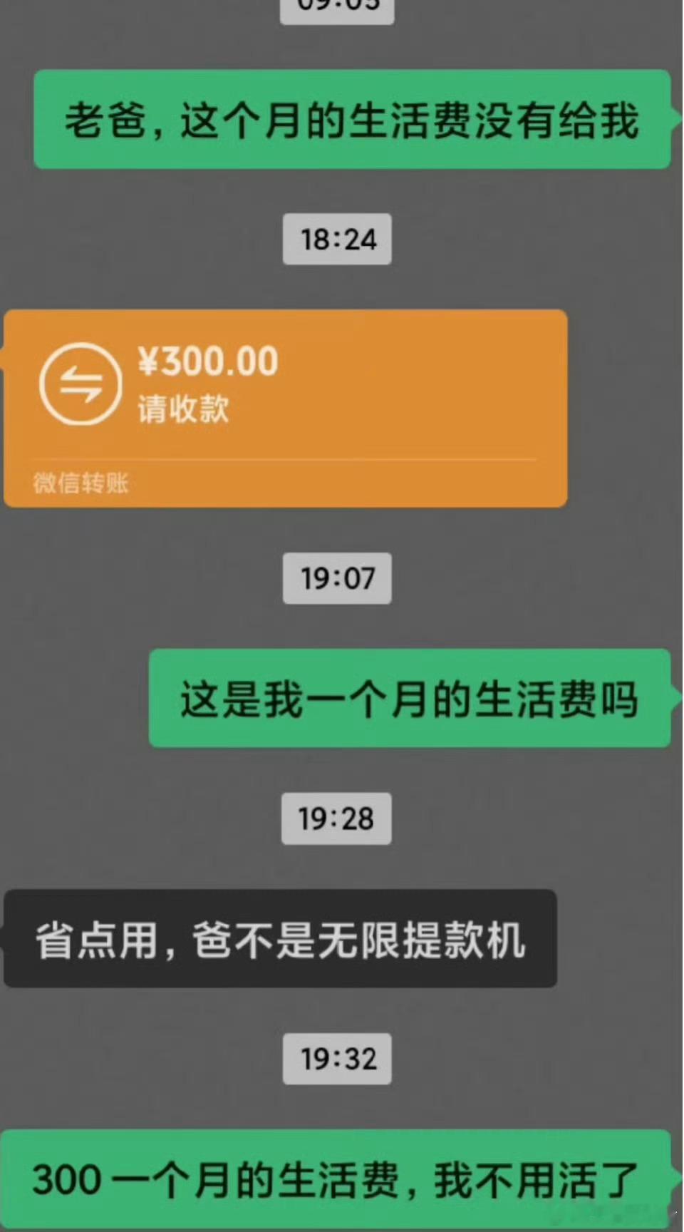 吵完架300块生活费让我直接懵圈​​​