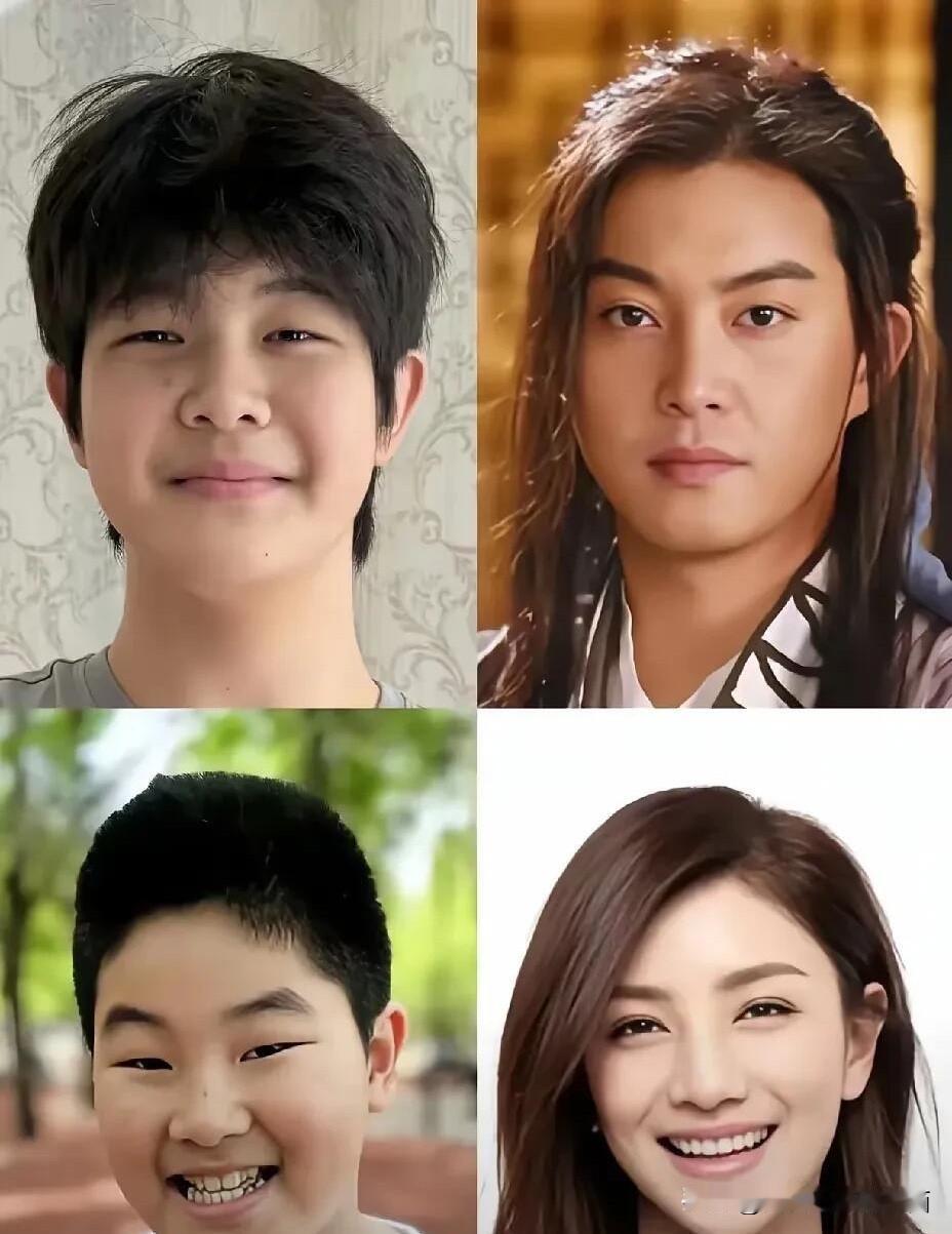 沙溢跟胡可两夫妻，如果不化妆也不至于难看，怎么两个孩子是完全避开了两口子的优点在