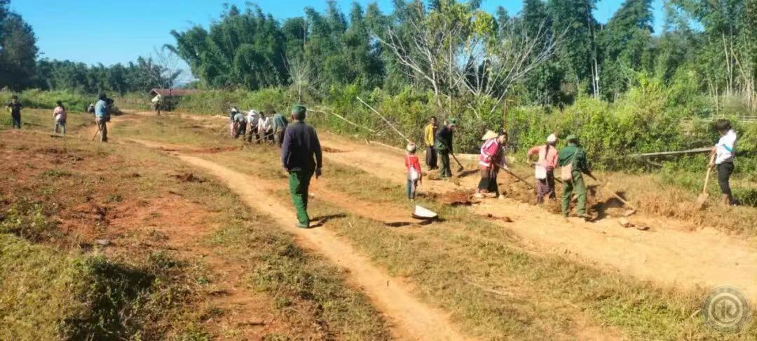 果敢同盟军在木邦县的曼杩区政府、区连队、派出所联合曼杩乡、邦乃乡、邦哇乡、帕亮乡
