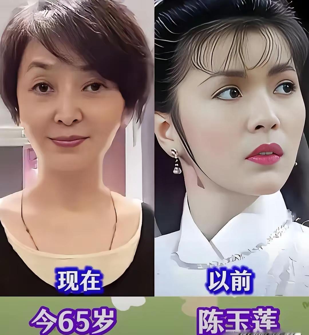 61岁陈玉莲同框刘晓庆，一个优雅老去，一个“科技脸”僵硬。陈玉莲近照曝光，气质