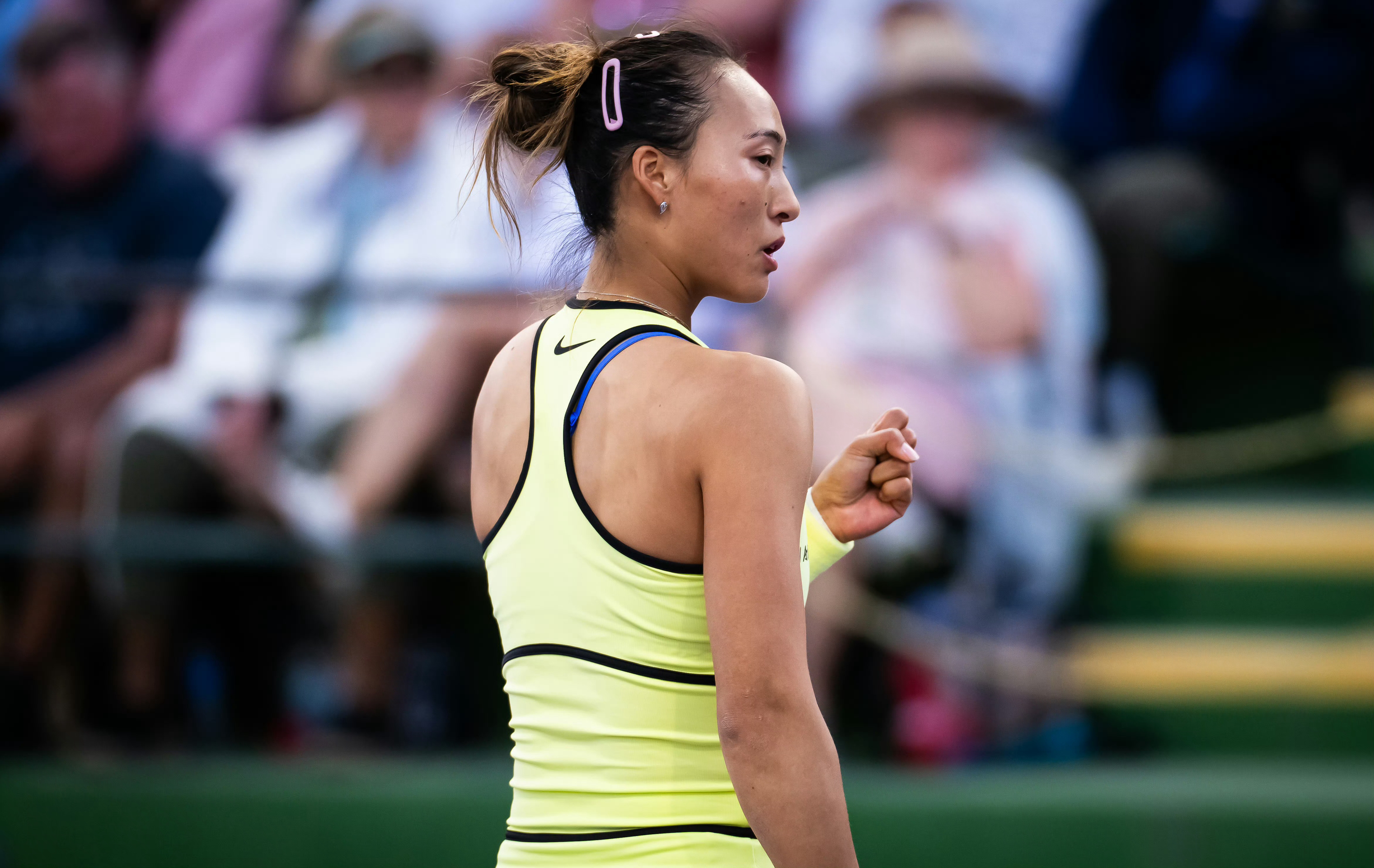 哈哈哈，郑钦文击败凯斯后，谈到这是自去年7月以来参加的第四站赛事的感想，很有意思