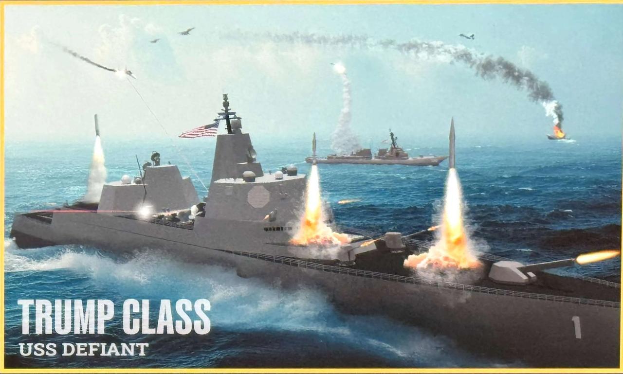 刚刚，大总统川普在白宫宣布建造“川普级战列舰”！[笑着哭]这下子星座级省下的经