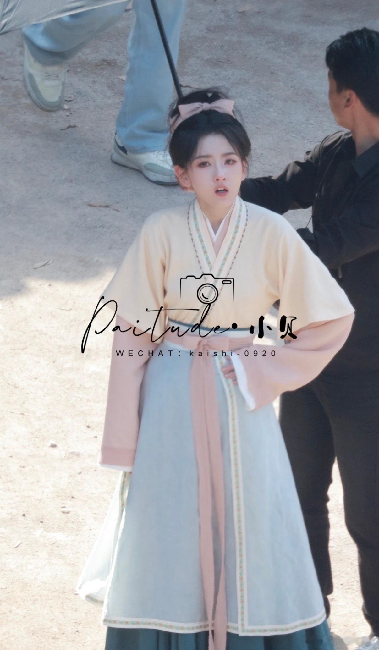 宋祖儿司宫令粉色蝴蝶结造型宋祖儿吴蒖蒖蝴蝶结头饰好可爱的祖儿～