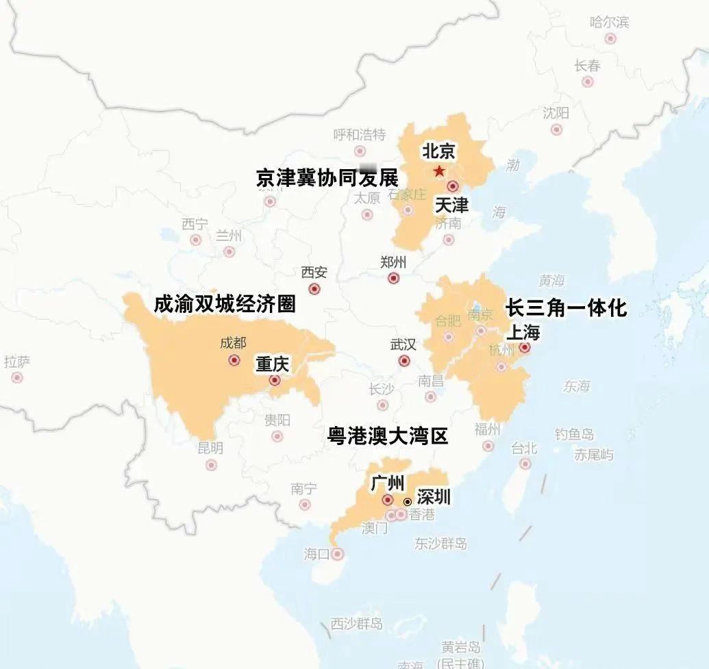 未来第五大城市群会是谁？从国家层面来看，目前在东西南北形成了京津冀协同发展区、