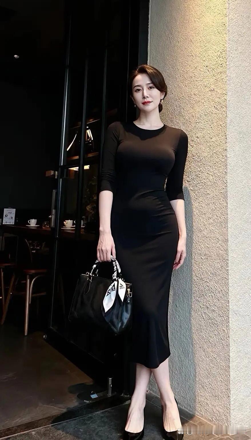 中年女人真有那么大的魅力吗?肤白貌美大长腿的漂亮小姐姐这身穿搭也太精致了吧，时尚