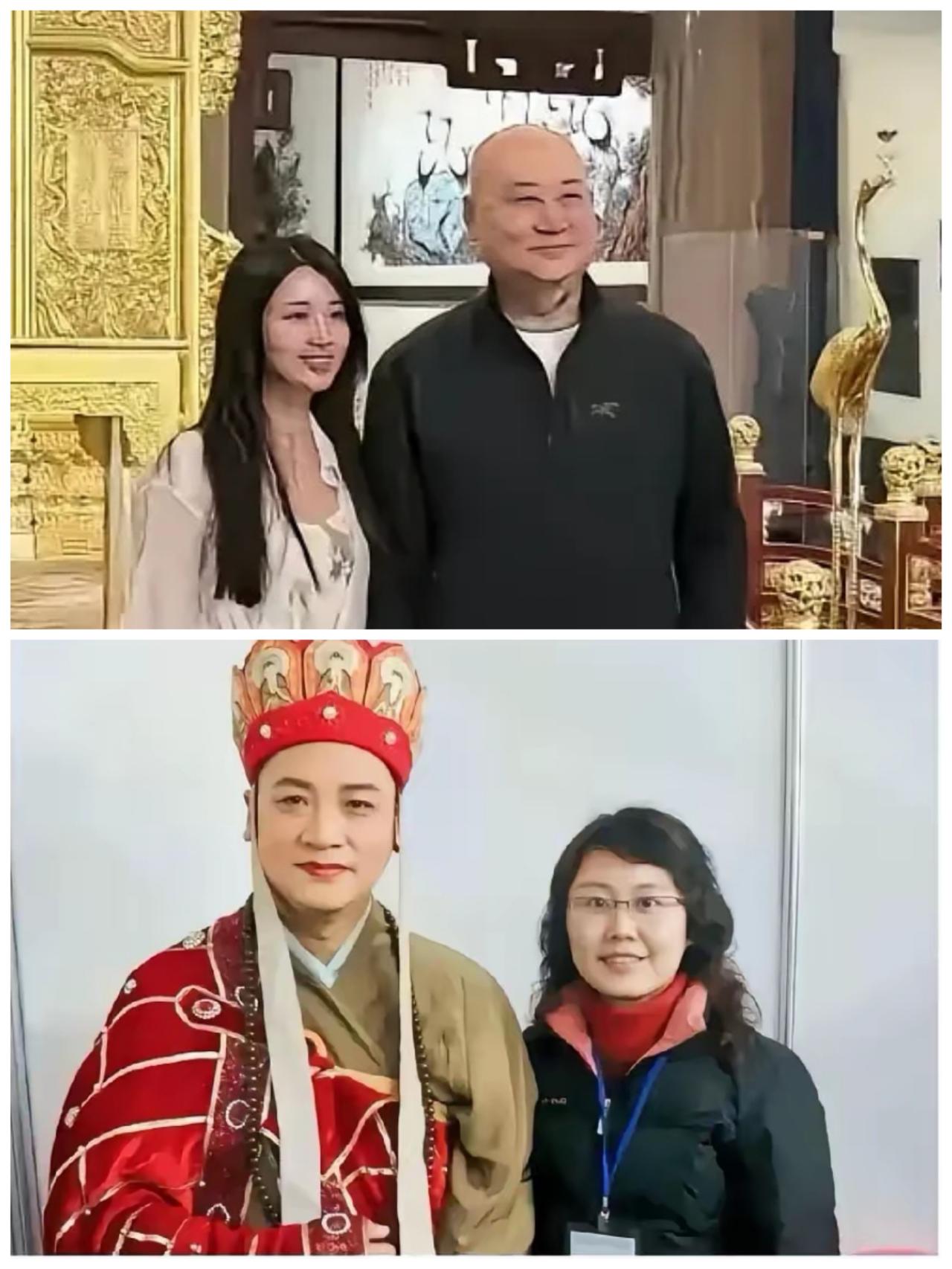 如果二个人是同一个人，那么她变年轻了，而且视力也变好了。迟重瑞