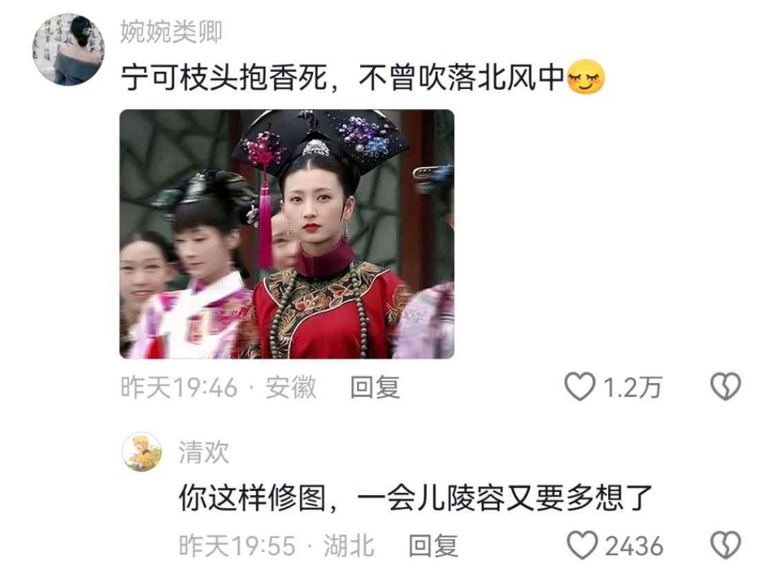 你这样修图安陵容一会又要多想了