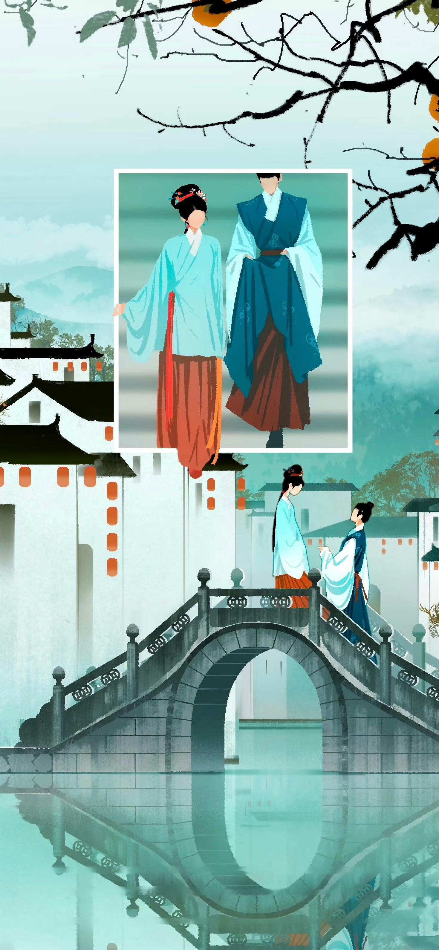 壁纸古风插画壁纸分享｜意境唯美｜cr：呼葱觅蒜