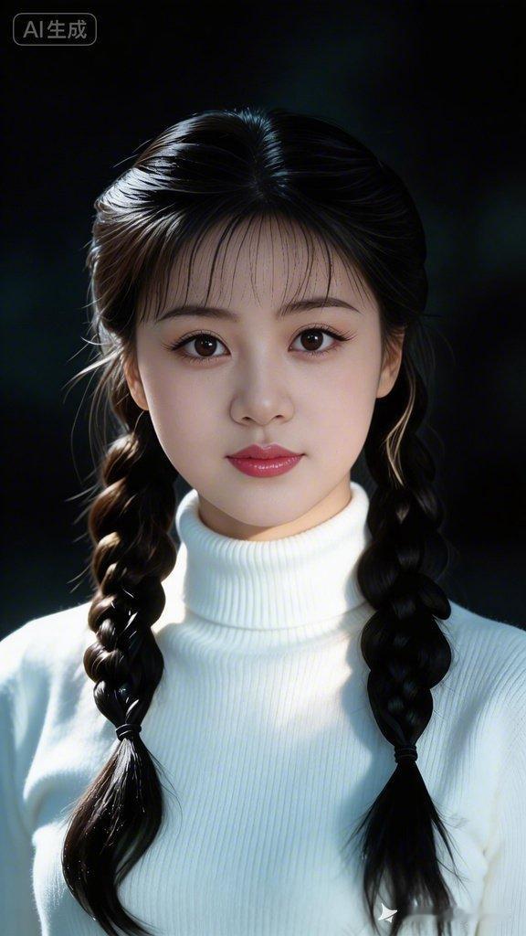 甜美少女风，双马尾编发，温柔可人！💖🌸