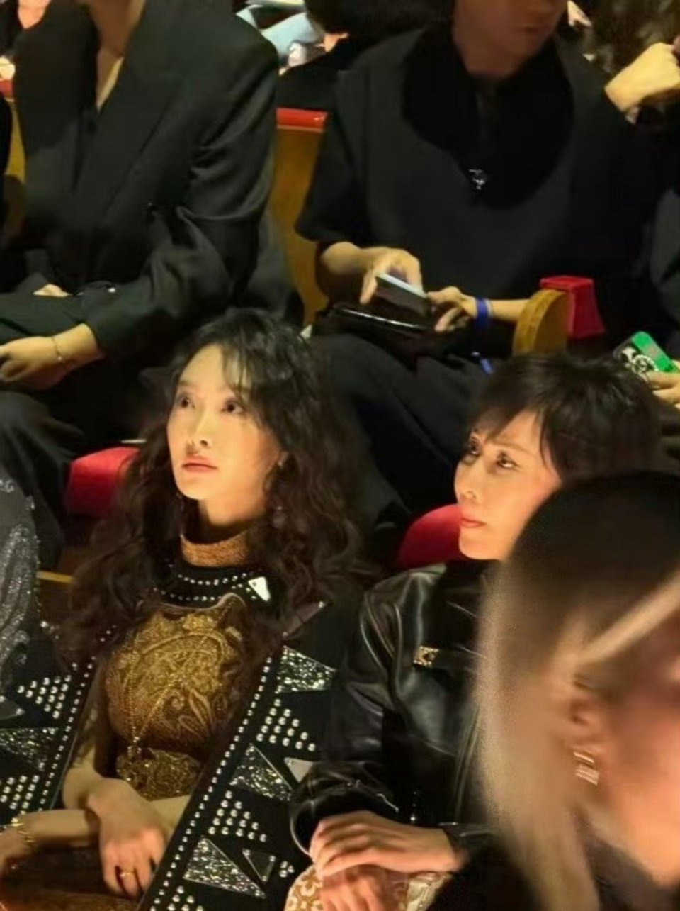 王丹妮卢昱晓刘嘉玲宋茜LV大秀哈哈哈宋茜撞脸刘嘉玲，才发现两位老师的鼻子