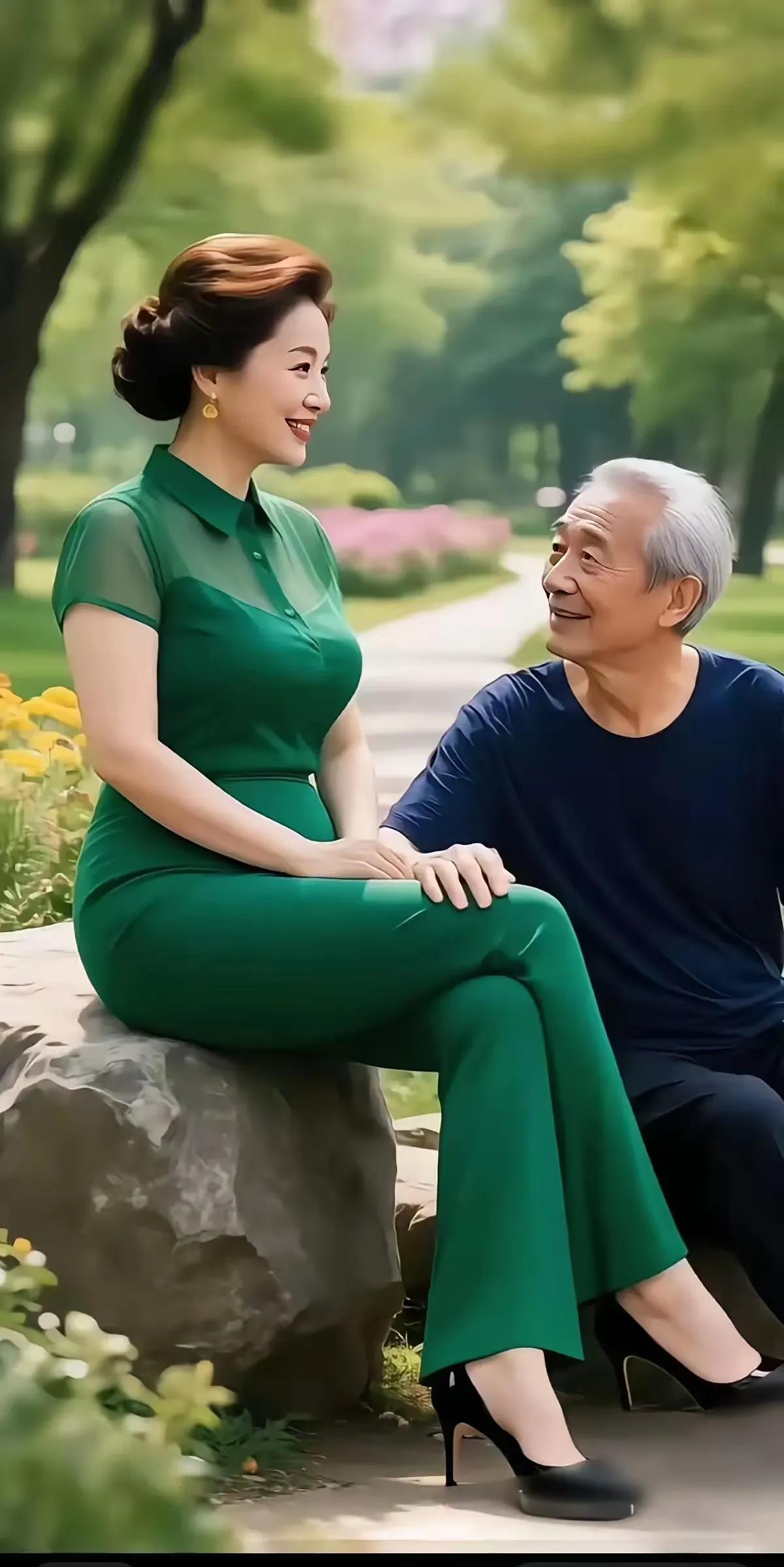 暮年寻偶老头虽老意难消，暮岁犹将佳偶邀。不慕同庚霜发伴，独钟嫩蕊玉颜娇。