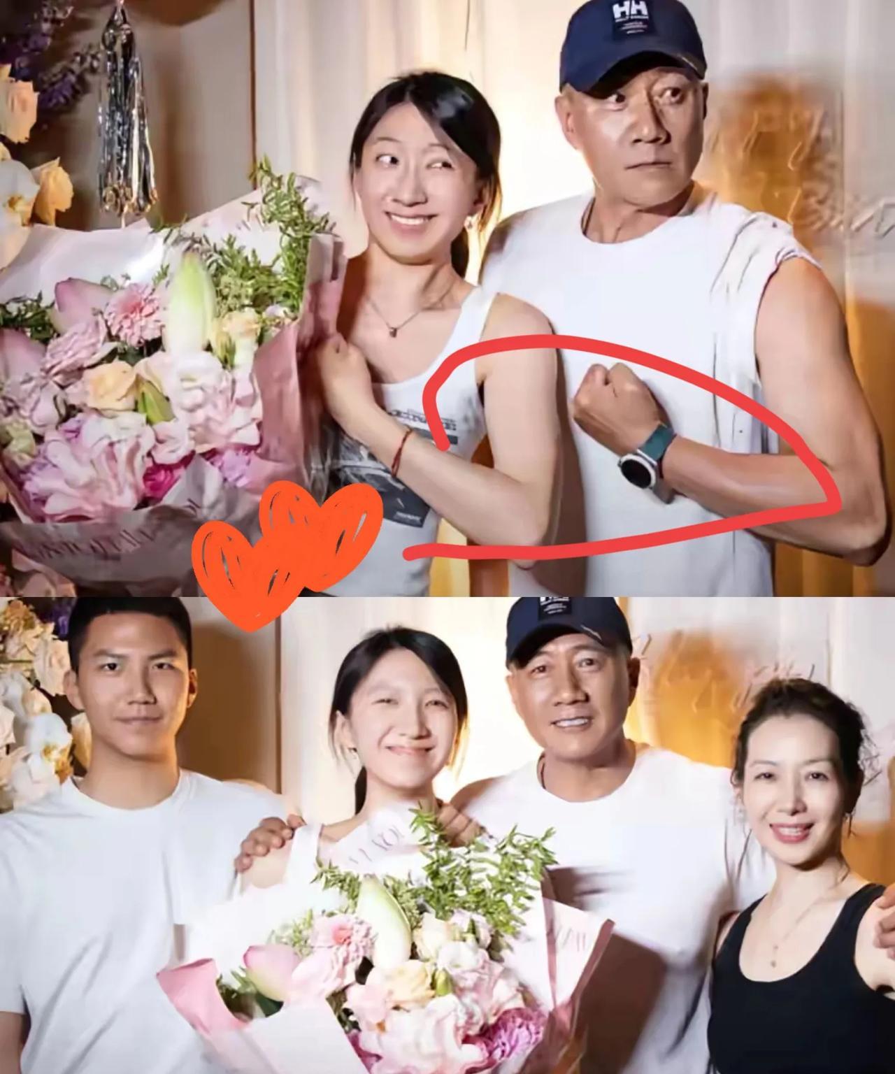 昨天胡军家可太热闹了！女儿九儿24岁生日，这位“女儿奴”老爸亲自操办派对，现场布