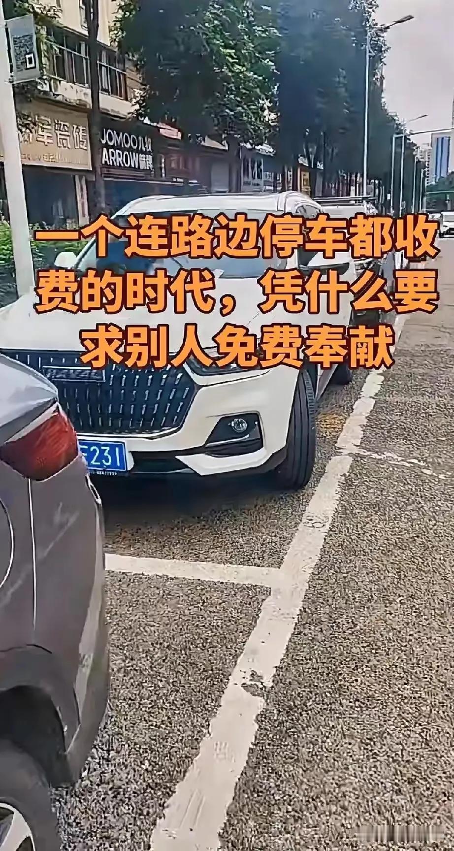 “路边停车都收费，凭啥要别人免费奉献”！这话戳中多少人刷到一句特扎心的