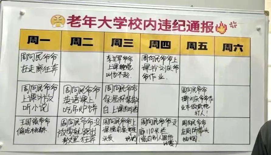 这才是真正的学生都是“祖宗”，老师都是“孙子”的真实写照！这样的学校叫——老年大