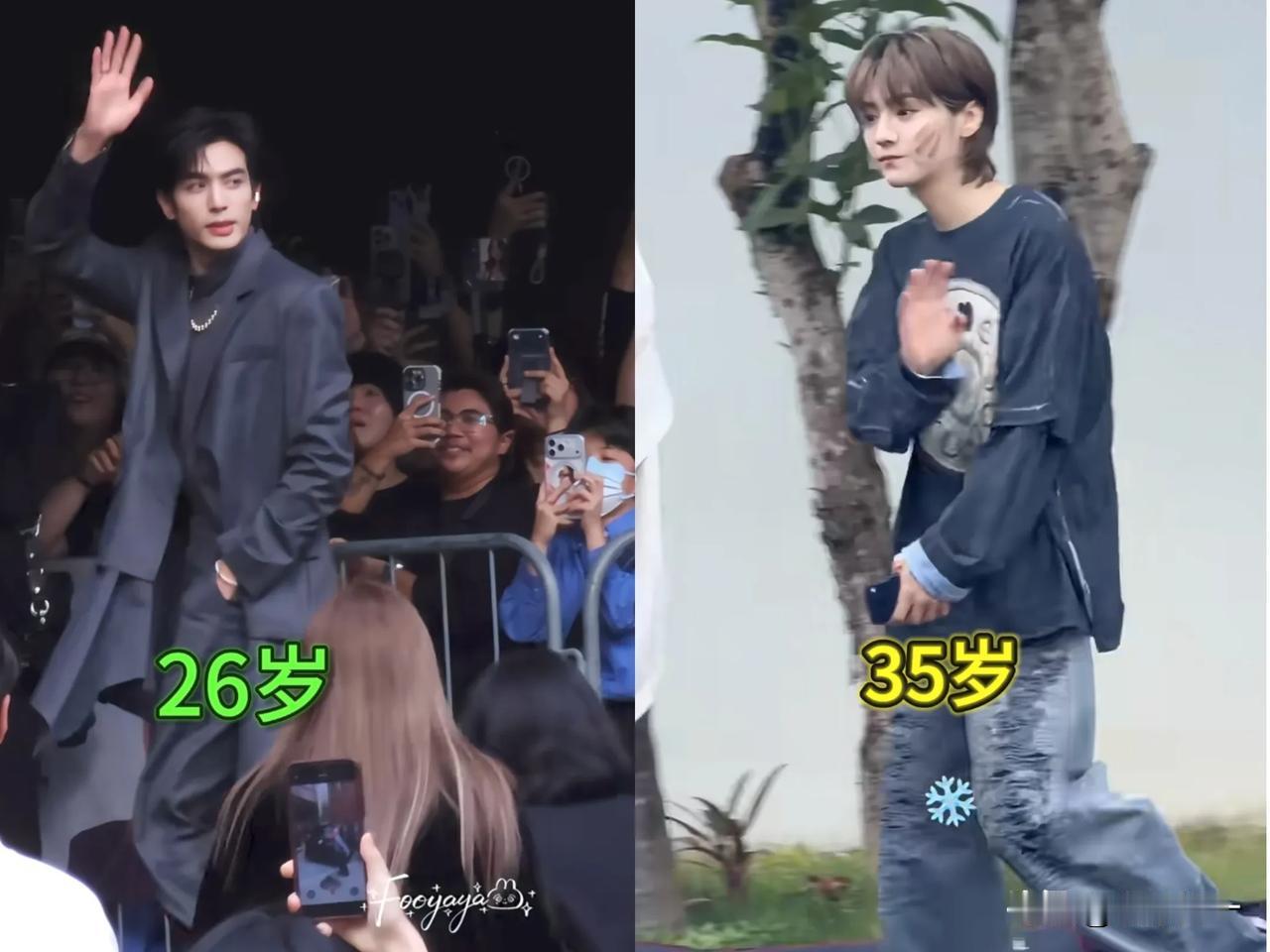 看见35岁鹿晗五哈录制生图竟然比99年宋威龙还要显得稚嫩脸蛋也不浮肿，感觉爱运