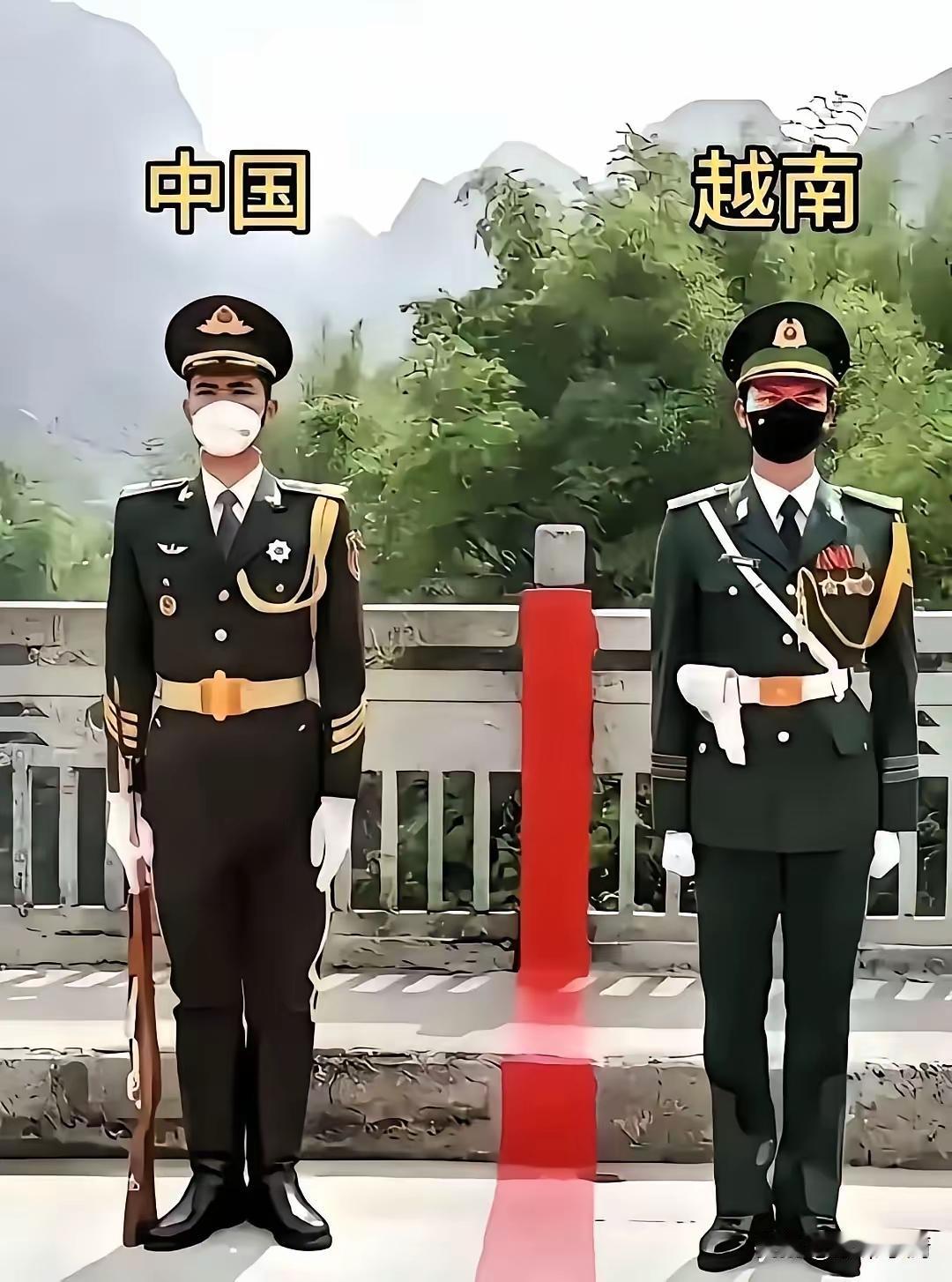 越南各方面都抄中国的作业，连军服都抄上了。