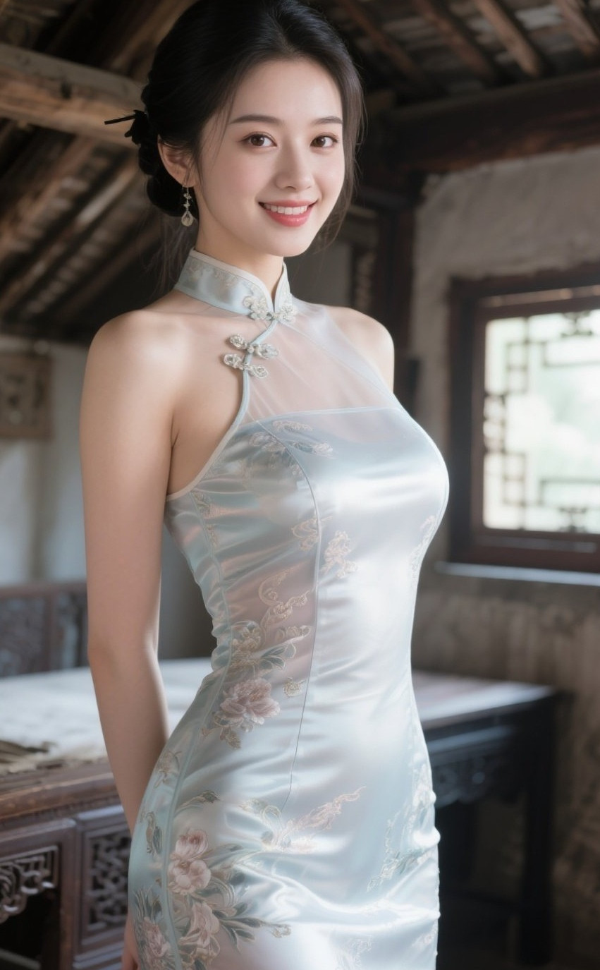 美艳娇娘旗袍艳风华绝代映朱颜