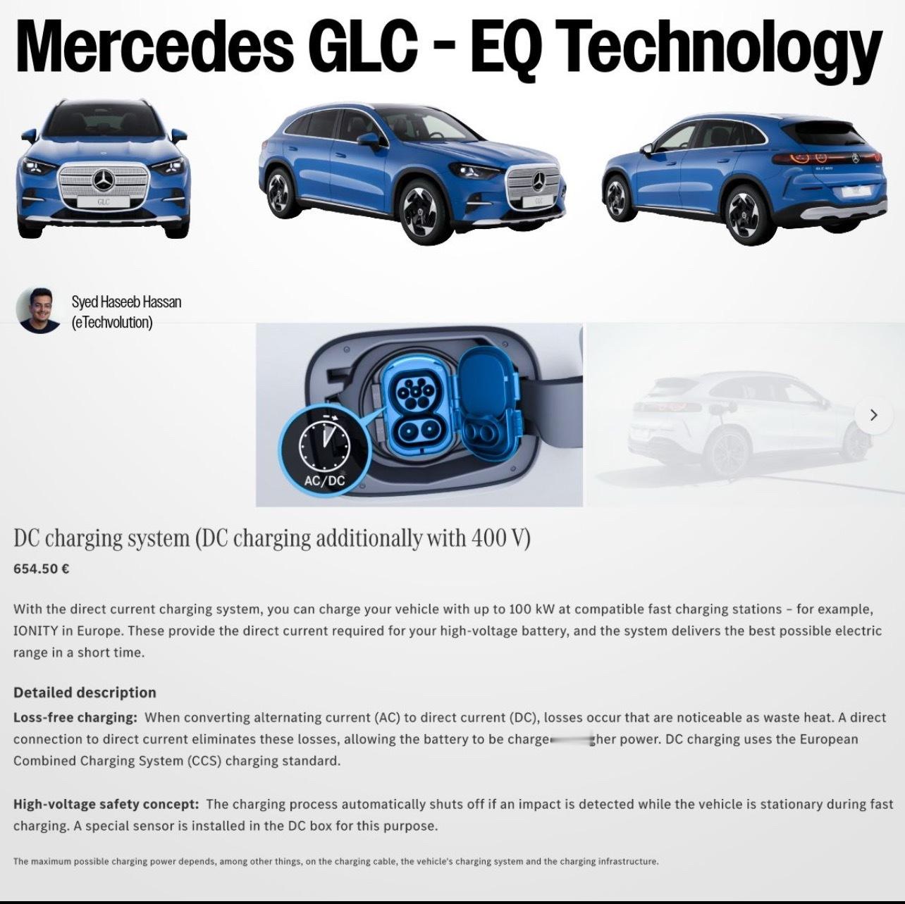 奔驰新车最香的点，居然是个要加钱的配置。奔驰第二款800V电车GLC发布，但最亮